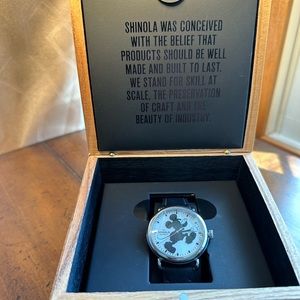 Shinola Mickey Mouse unisex watch- Official anniversary edition. Runwell 41mm